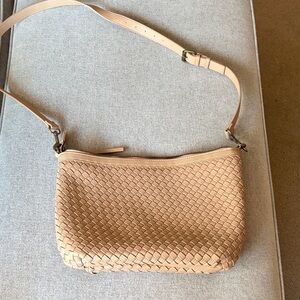 Sonoma Tan Woven Shoulder Bag